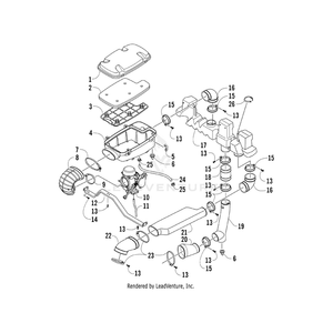 Air Box,Bottom By Arctic Cat 0470-852 OEM Hardware 0470-852 Off Road Express