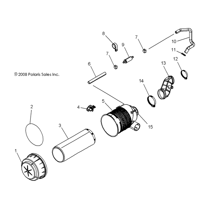 Air Box Breather Hose by Polaris