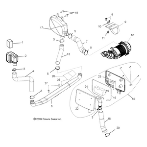 Air Cleaner Hanger Weld by Polaris 1240543 OEM Hardware P1240543 Off Road Express