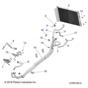 Air Conditioner Hose, Condenser by Polaris 5416547 OEM Hardware P5416547 Off Road Express