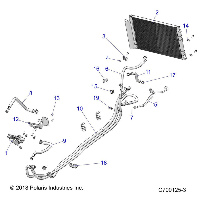 Air Conditioner Hose, Condenser by Polaris