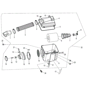 Air Filter Assy. by CF Moto 060D-110000 OEM Hardware 060D-110000 Northstar Polaris