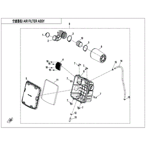 Air Filter Assy by CF Moto 0GS0-110000-30000 OEM Hardware 0GS0-110000-30000 Northstar Polaris