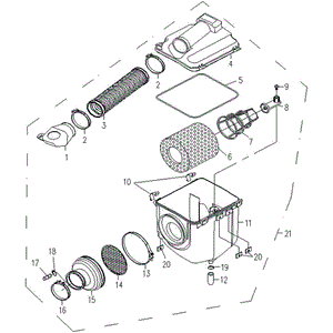 Air Filter Comp. by CF Moto 018A-110000 OEM Hardware 018A-110000 Northstar Polaris