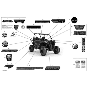 Air Filter Maintenance Decal by Can-Am 707800373 OEM Hardware 707800373 Off Road Express Peach St