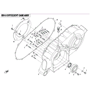 Air Guide Cvt by CF Moto 0800-013110 OEM Hardware 0800-013110 Northstar Polaris