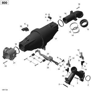 Air Inlet Manifold Assy by Can-Am 420667526 OEM Hardware 420667526 Off Road Express Peach St