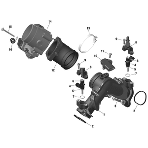 Air Inlet Manifold Assy by Can-Am 420867941 OEM Hardware 420867941 Off Road Express Peach St