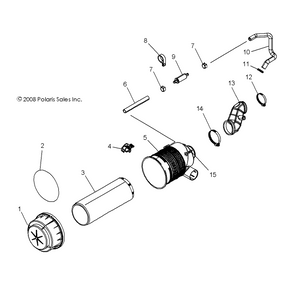 Air Intake Filter by Polaris 7081308 OEM Hardware P7081308 Off Road Express