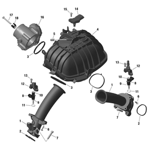 Air Intake Manifold by Can-Am 420667386 OEM Hardware 420667386 Off Road Express Peach St