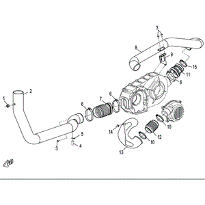 Air Outlet Duct Cvt by CF Moto 9030-000102 OEM Hardware 9030-000102 Northstar Polaris