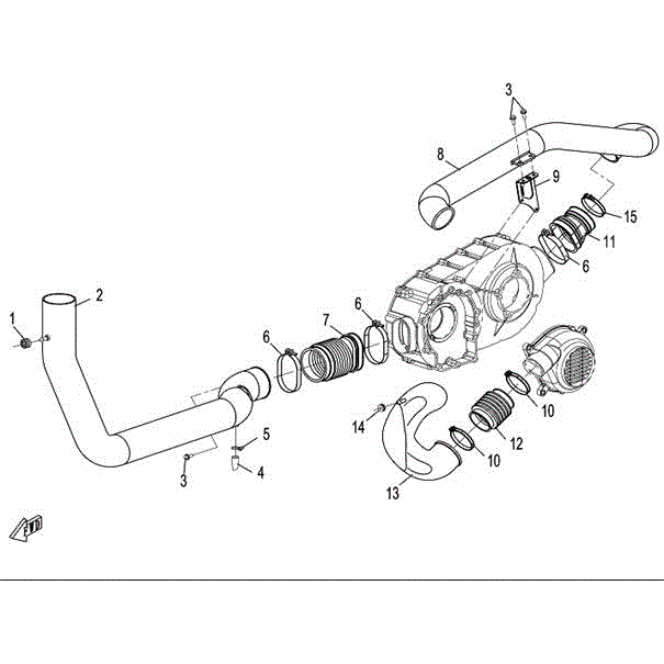 Air Outlet Duct Cvt by CF Moto