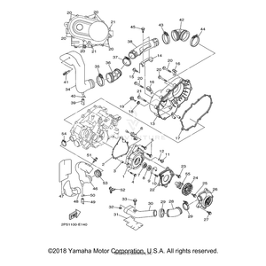 Air Shroud, Cylinder 1 by Yamaha 5UG-12651-00-00 OEM Hardware 5UG-12651-00-00 Off Road Express