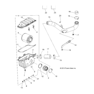 Airbox Assembly by Polaris 1204922 OEM Hardware P1204922 Off Road Express