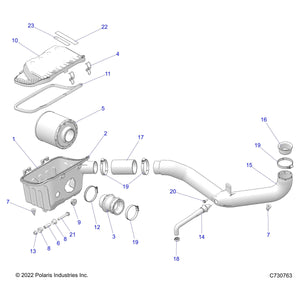 Airbox Assembly by Polaris 1204923 OEM Hardware P1204923 Off Road Express