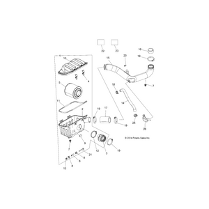 Airbox Assembly by Polaris 1204990 OEM Hardware P1204990 Off Road Express