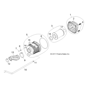 Airbox Assembly, Main by Polaris 1204299 OEM Hardware P1204299 Off Road Express