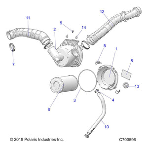 Airbox Base by Polaris 5454859 OEM Hardware P5454859 Off Road Express