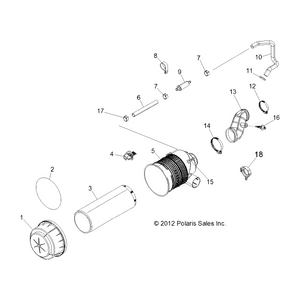 Airbox Boot by Polaris 5413836 OEM Hardware P5413836 Off Road Express