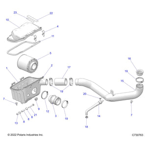 Airbox Clip by Polaris 7081707 OEM Hardware P7081707 Off Road Express