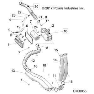 Airbox Cover Assembly by Polaris 7082303 OEM Hardware P7082303 Off Road Express