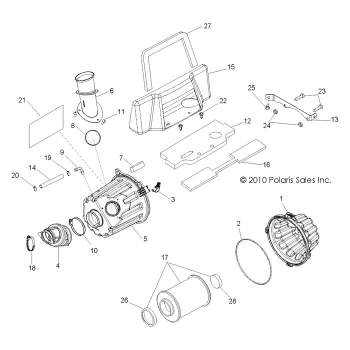 Airbox Cover Clip by Polaris