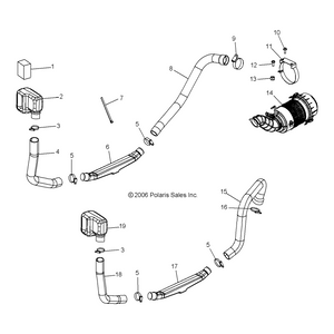 Airbox Hose, Front by Polaris 1910997 OEM Hardware P1910997 Off Road Express