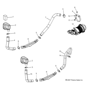 Airbox Hose, Rear by Polaris 1910912 OEM Hardware P1910912 Off Road Express