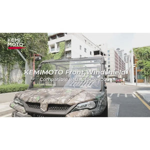 Airflow Sliding Vented Front Windshield for CFMOTO UFORCE 1000 by Kemimoto B0110-14001CL Vented Windshield B0110-14001CL Kemimoto