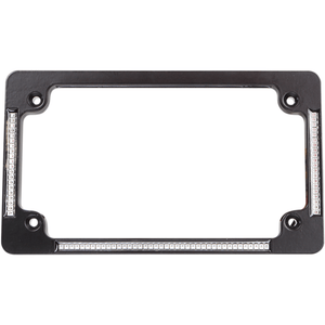 All-In-One License Plate Frame By Custom Dynamics TF04-B License Plate Frame 2030-0767 Parts Unlimited Drop Ship