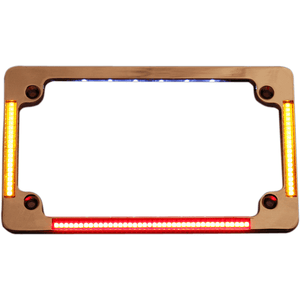 All-In-One License Plate Frame By Custom Dynamics TF04-C License Plate Frame 2030-0768 Parts Unlimited Drop Ship