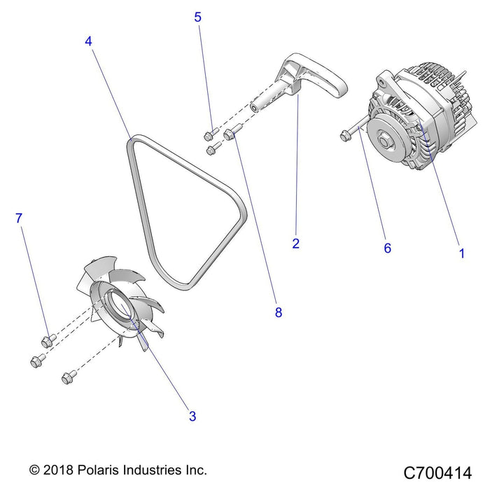 Alternator, 140A by Polaris