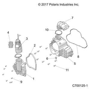 Alternator Inlet Duct by Polaris 5416468 OEM Hardware P5416468 Off Road Express