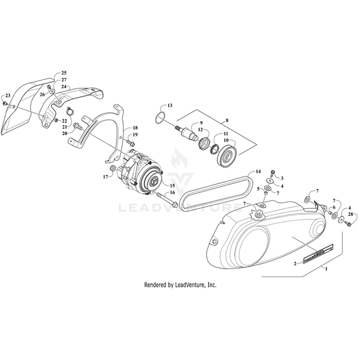 Alternator Output Assm By Arctic Cat