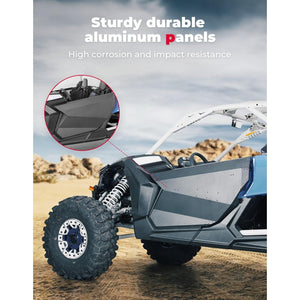 Aluminum Full Doors for Can-Am Maverick X3 and X3 Max by Kemimoto B0102-03201BK Full Door B0102-03201BK Kemimoto