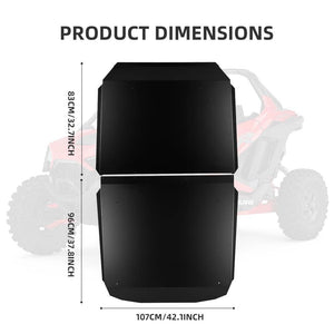 Aluminum Roof For Polaris RZR XP 4 900/ 1000/ 4 Turbo by Kemimoto B0112-01601BK Roof B0112-01601BK Kemimoto