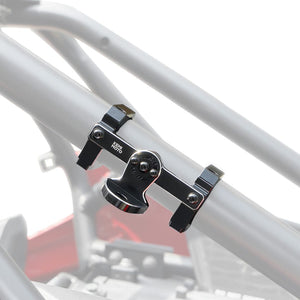 Aluminum UTV Whip Light Mount for 1.5 to 2" Roll Cage by Kemimoto B0111-05601BK Flag Mount / Whip Mount B0111-05601BK Kemimoto