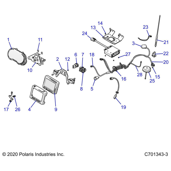 Am/Fm Antenna Harness Assembly by Polaris