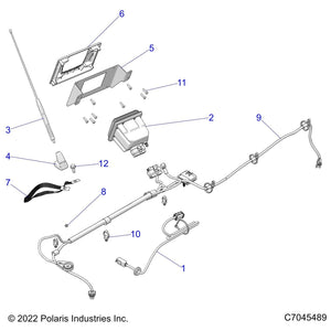 Am/Fm Antenna Mast, Short by Polaris 4014849 OEM Hardware P4014849 Off Road Express