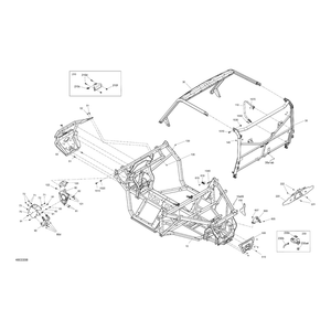 Anchorage Strap F Assy by Can-Am 705208973 OEM Hardware 705208973 Off Road Express Peach St