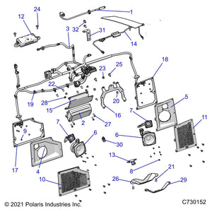 Antenna,Am-Fm by Polaris 4080787 OEM Hardware P4080787 Off Road Express