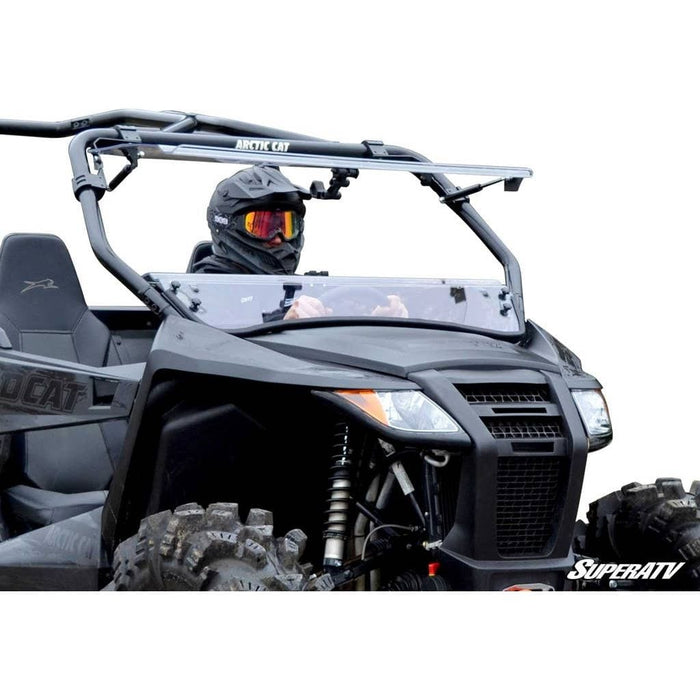 Arctic Cat Wildcat Trail Scratch Resistant Flip Windshield by SuperATV