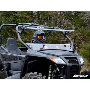 Arctic Cat Wildcat Trail Scratch Resistant Flip Windshield by SuperATV FWS-AC-T-70 Folding Windshield FWS-AC-T-70 SuperATV