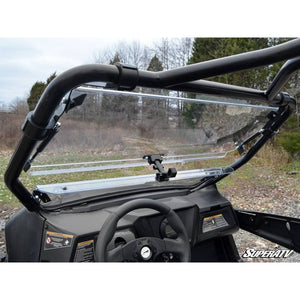 Arctic Cat Wildcat Trail Scratch Resistant Flip Windshield by SuperATV FWS-AC-T-70 Folding Windshield FWS-AC-T-70 SuperATV