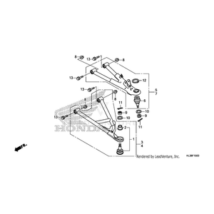 Arm Assembly, Left Front (Lower) by Honda 51360-HL3-600 OEM Hardware 51360-HL3-600 Off Road Express Peach St