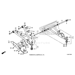 Arm Assembly, Left Front (Lower) (Type1) by Honda 51360-HL4-F00ZB OEM Hardware 51360-HL4-F00ZB Off Road Express Peach St