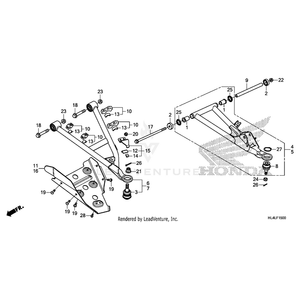 Arm Assembly, Left Front (Lower) (Type3) by Honda 51360-HL4-F00ZA OEM Hardware 51360-HL4-F00ZA Off Road Express Peach St