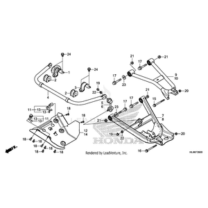 Arm Assembly, Left Rear (Lower) (Type1) by Honda 52360-HL4-F00ZB OEM Hardware 52360-HL4-F00ZB Off Road Express Peach St