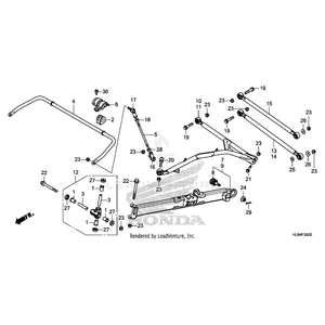 Arm Assembly, Left Rear (Lower) (Type1) by Honda 52920-HL6-A10ZB OEM Hardware 52920-HL6-A10ZB Off Road Express Peach St