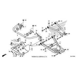 Arm Assembly, Left Rear (Lower) (Type3) by Honda 52360-HL4-F00ZA OEM Hardware 52360-HL4-F00ZA Off Road Express Peach St